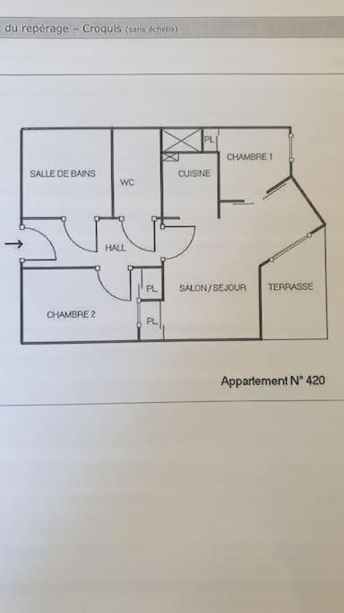 Spacieux Appartement 37M2-T3-Rdc-6 Personnes-100M Remontees Valmeinier Bagian luar foto